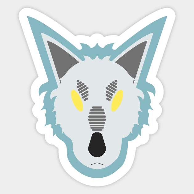 Space Wolf Sticker by handphin